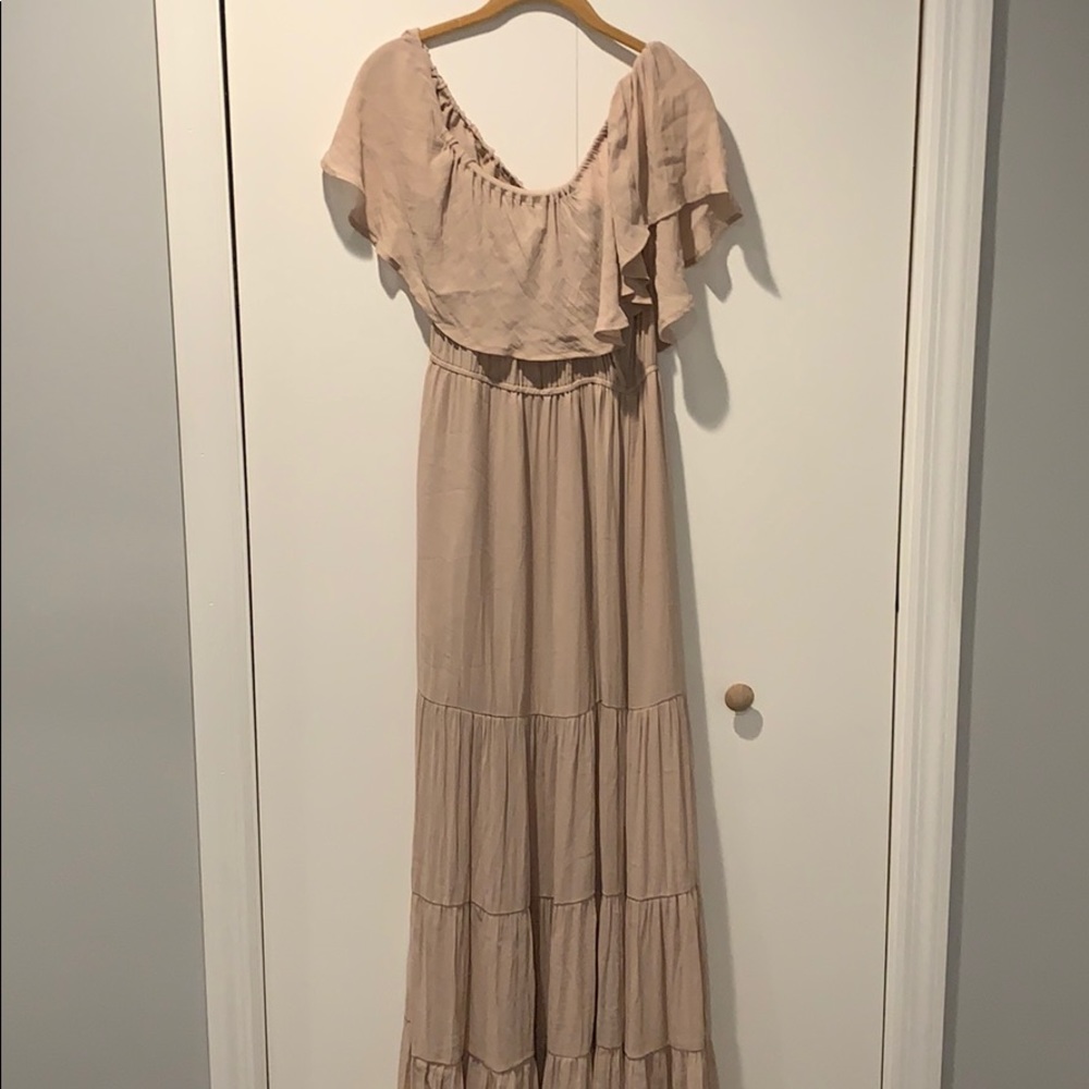 Forever 21 tan long dress